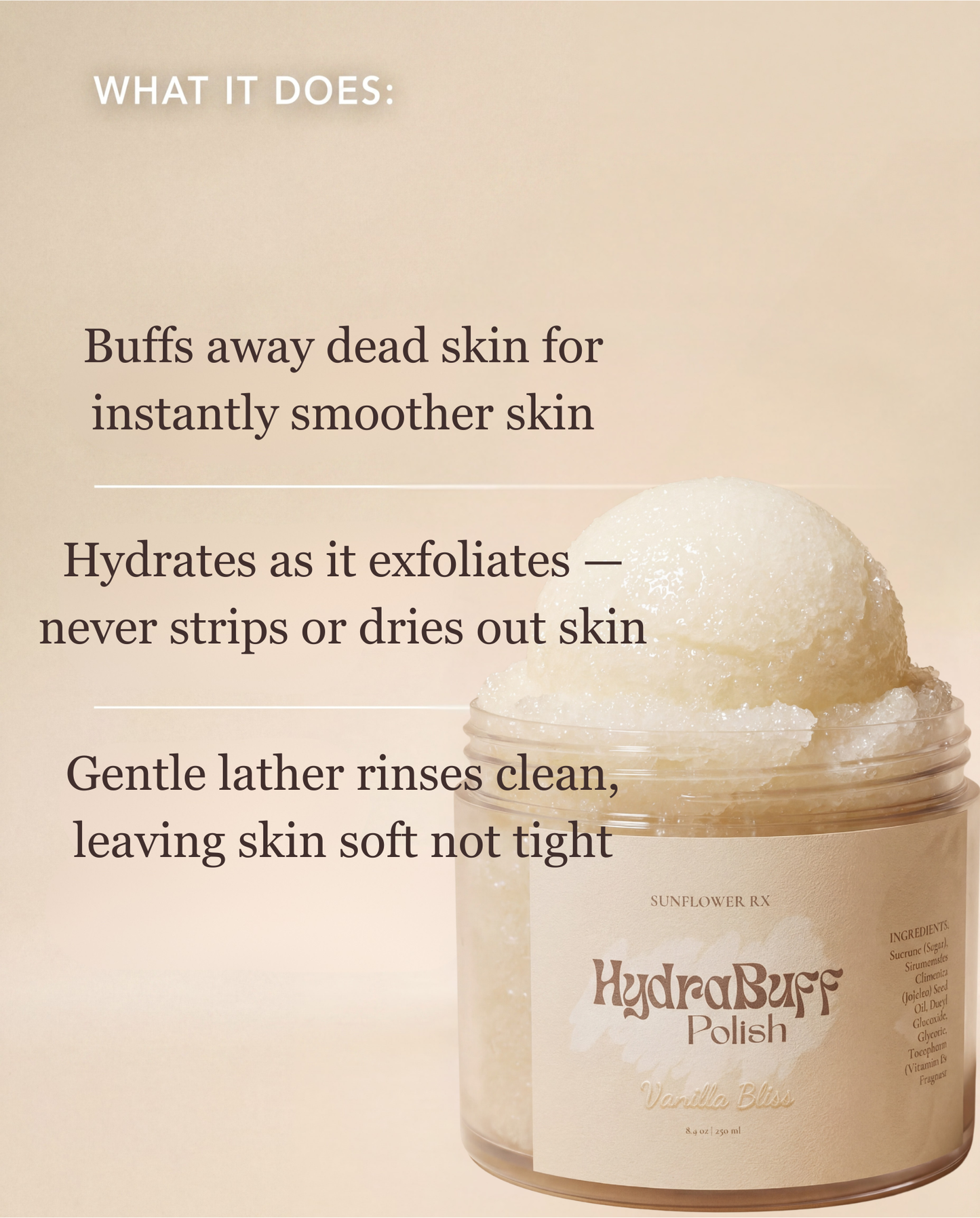 Buffing pad for HydraBuff Polish by My Store, showing a close-up of the soft, textured foam surface used for polishing.
