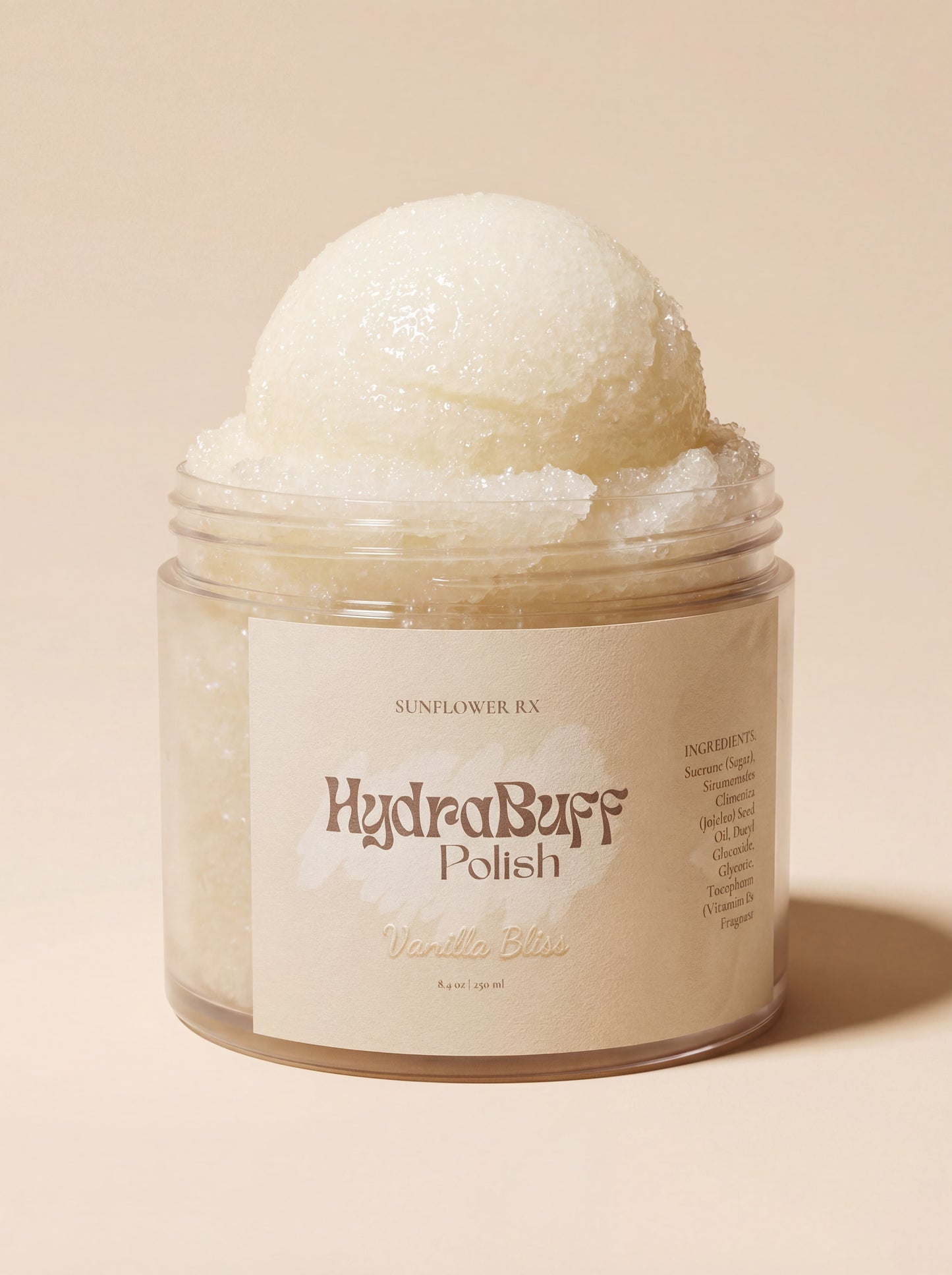 HydraBuff Polish scoop from My Store, showing a close-up of the shiny, smooth applicator tool for automotive detailing.